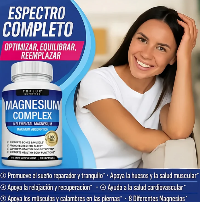 MAGNESIUM COMPLEX™- 90 capsulas -Últimas 7 Unidades 🔥