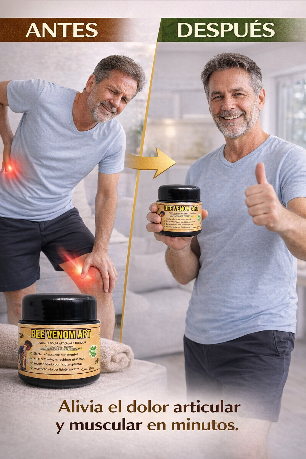 Bee Venom Articulaciones - Crema Para Dolores con Veneno de Abeja - Últimas 7 Unidades 🔥