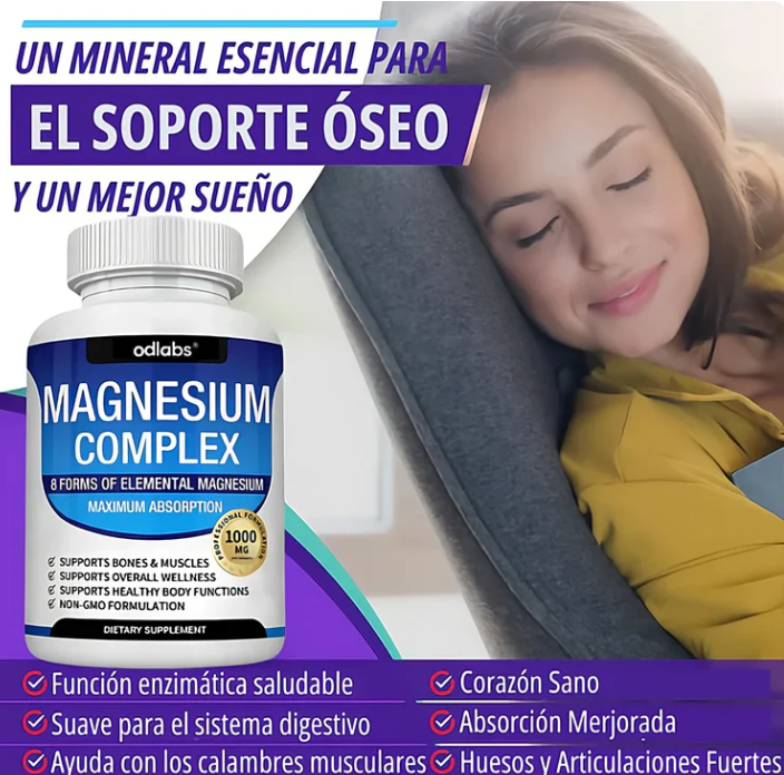 MAGNESIUM COMPLEX™- 90 capsulas -Últimas 7 Unidades 🔥