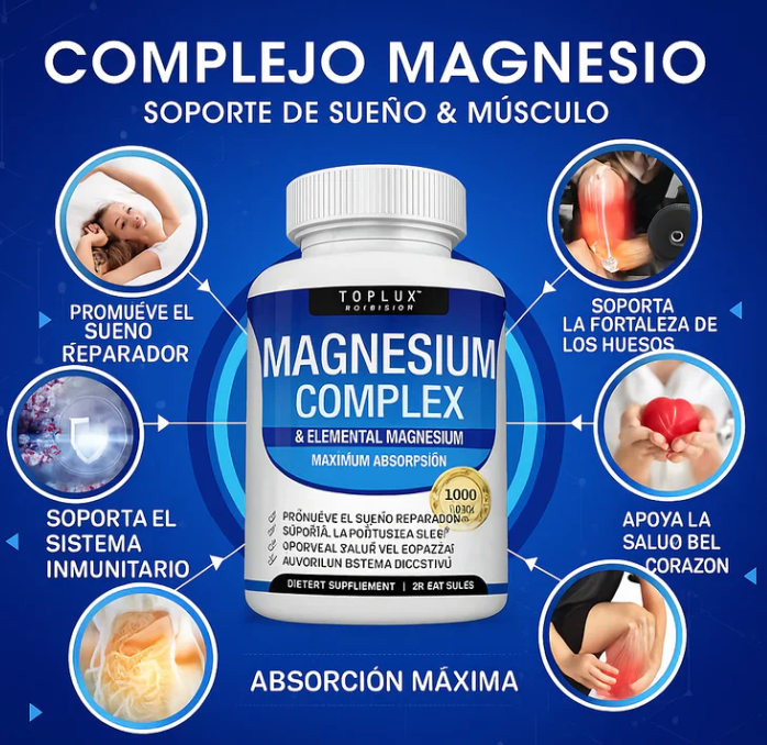 MAGNESIUM COMPLEX™- 90 capsulas -Últimas 7 Unidades 🔥