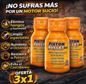 Pistón Bullet® 3x1- Limpia y potencia tu motor🔥