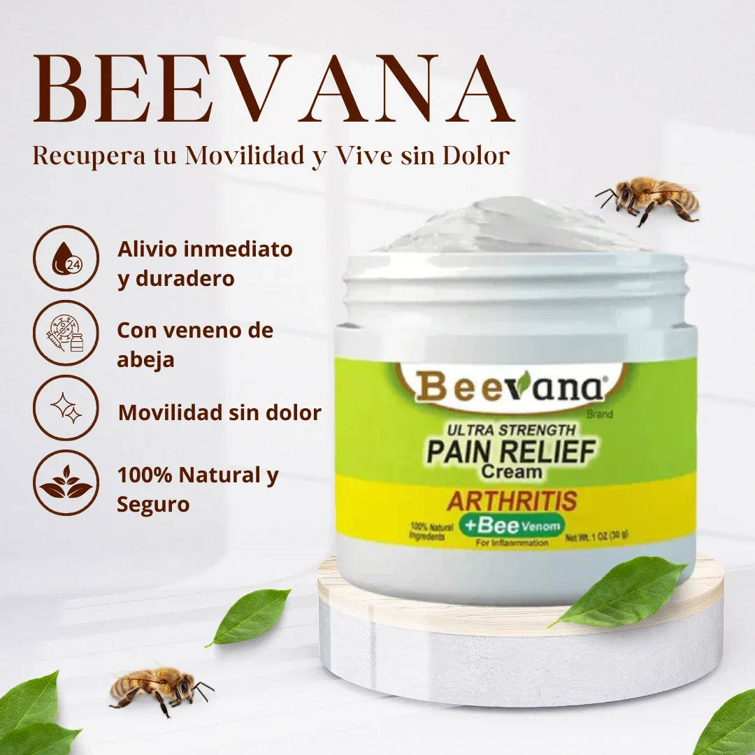 Beevana crema dolores y articulaciones con Veneno de Abeja - Últimas 7 Unidades 🔥